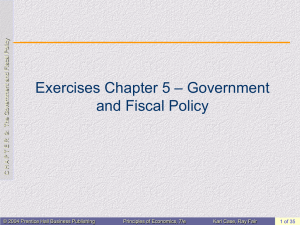 The Government and Fiscal Policy