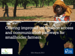 Access to agriculture advisory services