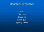 Monetary Intergration