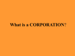 What is a CORPORATION?