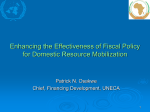 Enhancing the Effectiveness of Fiscal Policy for Domestic Resource