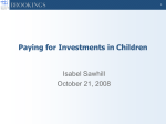 Trends in Federal Spending on Children