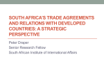 south africa`s trade agreements and relations with developed