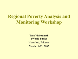 Regional Poverty Analysis and Monitoring Workshop by Tara