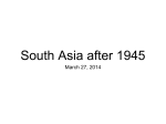 South Asia after 1945