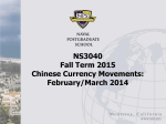 Chinese Currency Movements in Late