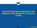 Commission Services` Country Report on Belgium 2015