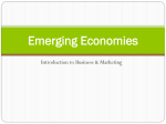 Emerging Economies Emerging Economy