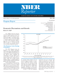 NBER Reporter Economic Fluctuations and Growth Program Report