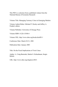 This PDF is a selection from a published volume from... National Bureau of Economic Research