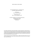 NBER WORKING PAPER SERIES ON THE DISTRIBUTIONAL CONSEQUENCES OF CHILD LABOR LEGISLATION
