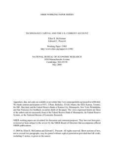 NBER WORKING PAPER SERIES TECHNOLOGY CAPITAL AND THE U.S. CURRENT ACCOUNT