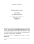 NBER WORKING PAPER SERIES TRANSITION TO FDI OPENNESS: RECONCILING THEORY AND EVIDENCE