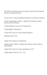 This PDF is a selection from an out-of-print volume from... Bureau of Economic Research