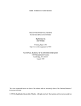 NBER WORKING PAPER SERIES THE ENVIRONMENTAL REGIME IN DEVELOPING COUNTRIES Raghbendra Jha