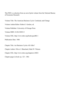 This PDF is a selection from an out-of-print volume from... of Economic Research