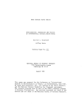 NBER WORKING PAPER SERIES AN INTERTEMPORAL DISEQUILIBRIUM MODEL Olivier J. Blanchard Jeffrey Sachs