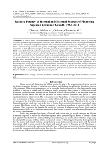 IOSR Journal of Economics and Finance (IOSR-JEF)