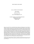 NBER WORKING PAPER SERIES LOCAL CURRENCY BOND MARKETS John D. Burger