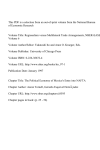 This PDF is a selection from an out-of-print volume from... of Economic Research Volume Title: Regionalism versus Multilateral Trade Arrangements, NBER-EASE