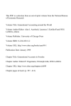 This PDF is a selection from an out-of-print volume from... of Economic Research Volume Title: Generational Accounting around the World