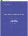 Domestic Credit Growth and International Capital Flows Philip R. Lane Peter McQuade