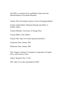 This PDF is a selection from a published volume from the National Bureau of Economic Research