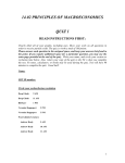 14.02 PRINCIPLES OF MACROECONOMICS  QUIZ 1 READ INSTRUCTIONS FIRST: