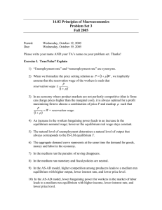 14.02 Principles of Macroeconomics Problem Set 3 Fall 2005