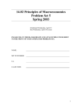 14.02 Principles of Macroeconomics Problem Set 5 Spring 2003
