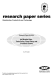 research paper series  No Miracles Here: Trade Policy, Fiscal Policy and