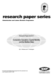 research paper series  Cumulative Causation, Capital Mobility and the Welfare State