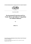 Environmental Protection and Free Trade: Direct and Indirect Competition for Political Influence by