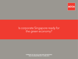 Is corporate Singapore ready for the green economy?