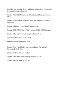 This PDF is a selection from a published volume from... Bureau of Economic Research Volume Title: NBER International Seminar on Macroeconomics