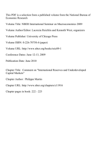 This PDF is a selection from a published volume from... Economic Research Volume Title: NBER International Seminar on Macroeconom