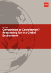 competition or coordination? reassessing Tax in a Global environment policy paper