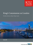 King’s Commission on London The Policy Institute at King’s College London