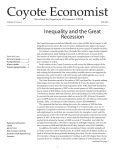 Coyote Economist Inequality and the Great Recession News.from.the.Department.of.Economics,.CSUSB