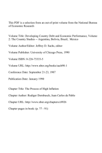 This PDF is a selection from an out-of-print volume from... of Economic Research