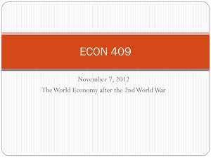ECON 409 November 7, 2012