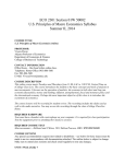 ECO 2301 Section 01W 50002 U.S. Principles of Macro Economics Syllabus