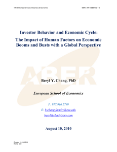Investor Behavior and Economic Cycle: