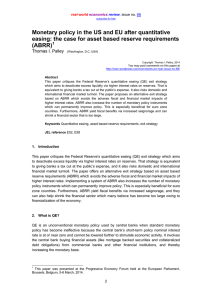 Monetary policy in the US and EU after quantitative