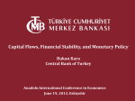 Capital Flows, Financial Stability, and Monetary Policy Hakan Kara