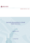 Sectoral Asymmetries in a Small Open Economy September  2014