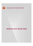 MONETARY POLICY REPORT 2005-III
