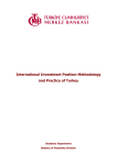 International Investment Position Methodology and Practice of Turkey  Statistics Department