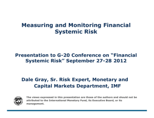 Measuring and Monitoring Financial Systemic Risk