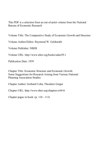 This PDF is a selection from an out-of-print volume from... Bureau of Economic Research